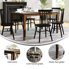 Table à manger en bois Merrick Lane avec pieds fuselés