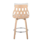 Tabouret de bar rembourré York de hauteur comptoir - LumiSource