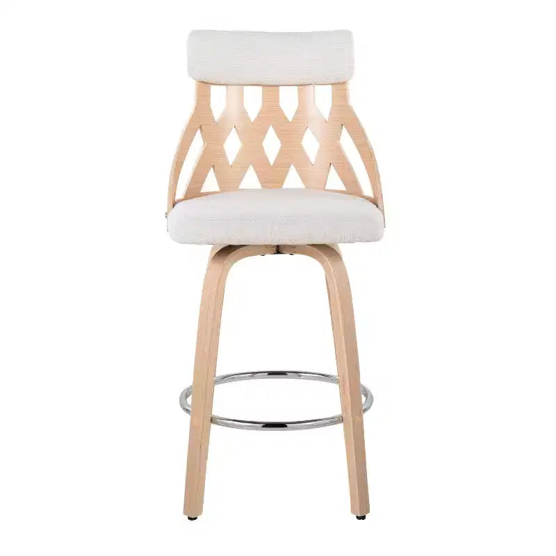 Tabouret de bar rembourré York de hauteur comptoir - LumiSource