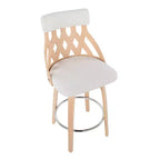 Tabouret de bar rembourré York de hauteur comptoir - LumiSource