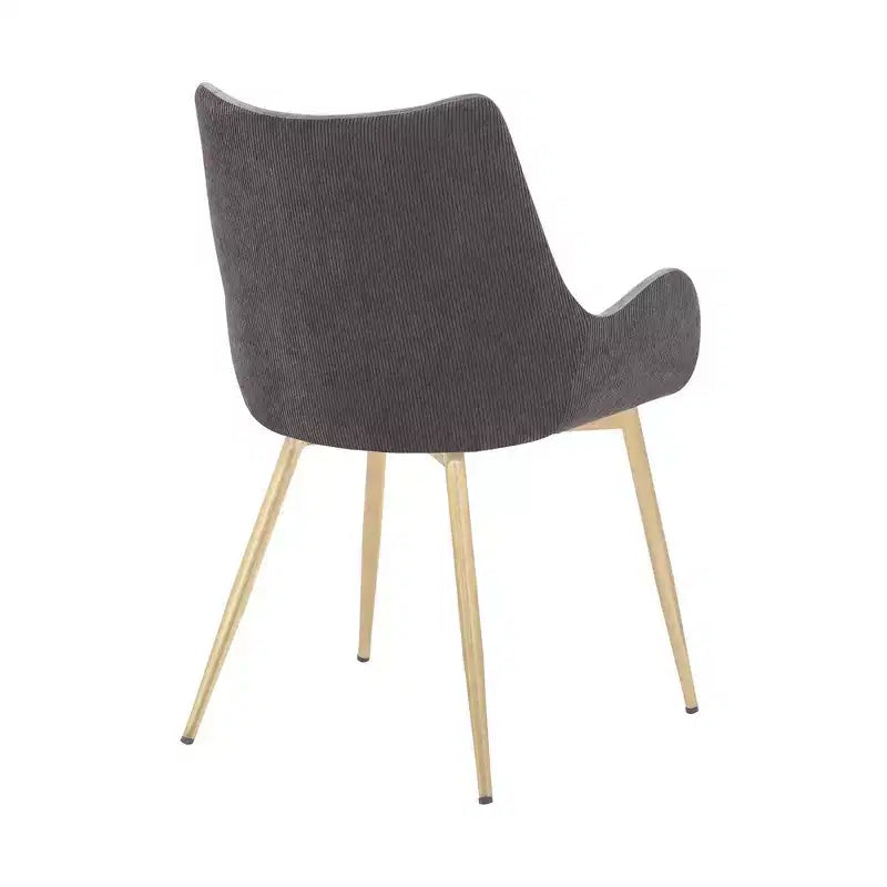 Chaise de salle à manger Avery en tissu/métal - Armen Living