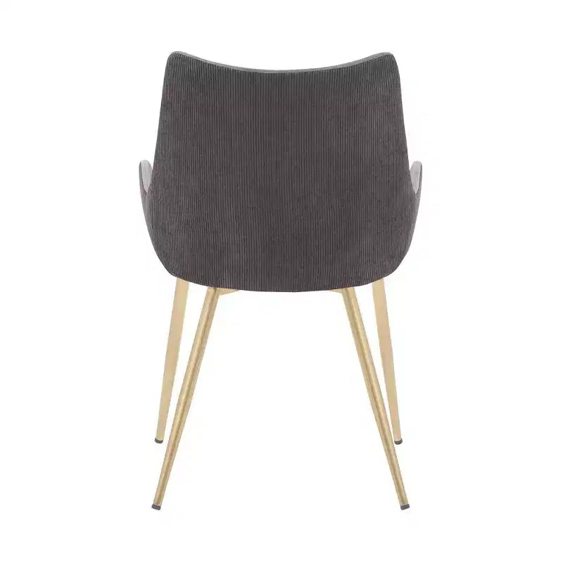 Chaise de salle à manger Avery en tissu/métal - Armen Living