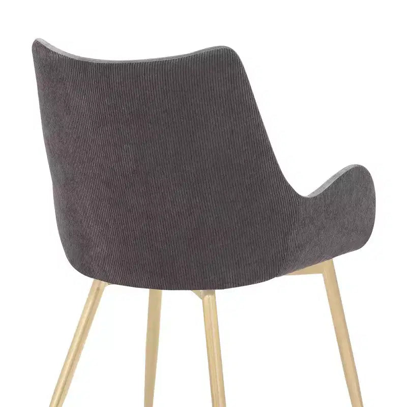 Chaise de salle à manger Avery en tissu/métal - Armen Living