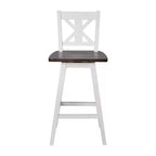 Tabouret de bar pivotant Flash Furniture Gwendolyn, hauteur comptoir, en bois massif, de style ferme moderne, de qualité commerciale