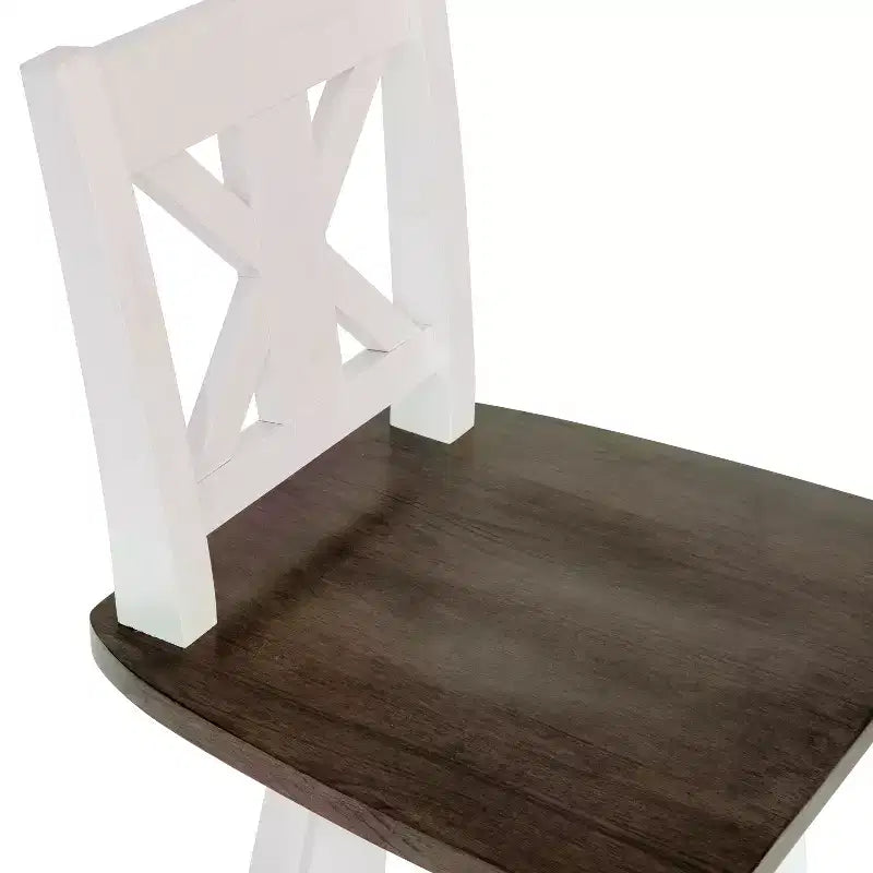 Tabouret de bar pivotant Flash Furniture Gwendolyn, hauteur comptoir, en bois massif, de style ferme moderne, de qualité commerciale