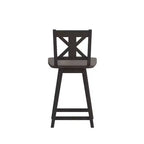 Tabouret de bar pivotant Flash Furniture Gwendolyn, hauteur comptoir, en bois massif, de style ferme moderne, de qualité commerciale