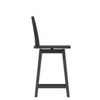Tabouret de bar pivotant Flash Furniture Gwendolyn, hauteur comptoir, en bois massif, de style ferme moderne, de qualité commerciale