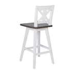Tabouret de bar pivotant Flash Furniture Gwendolyn, hauteur comptoir, en bois massif, de style ferme moderne, de qualité commerciale