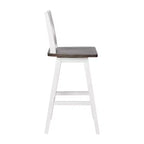 Tabouret de bar pivotant Flash Furniture Gwendolyn, hauteur comptoir, en bois massif, de style ferme moderne, de qualité commerciale