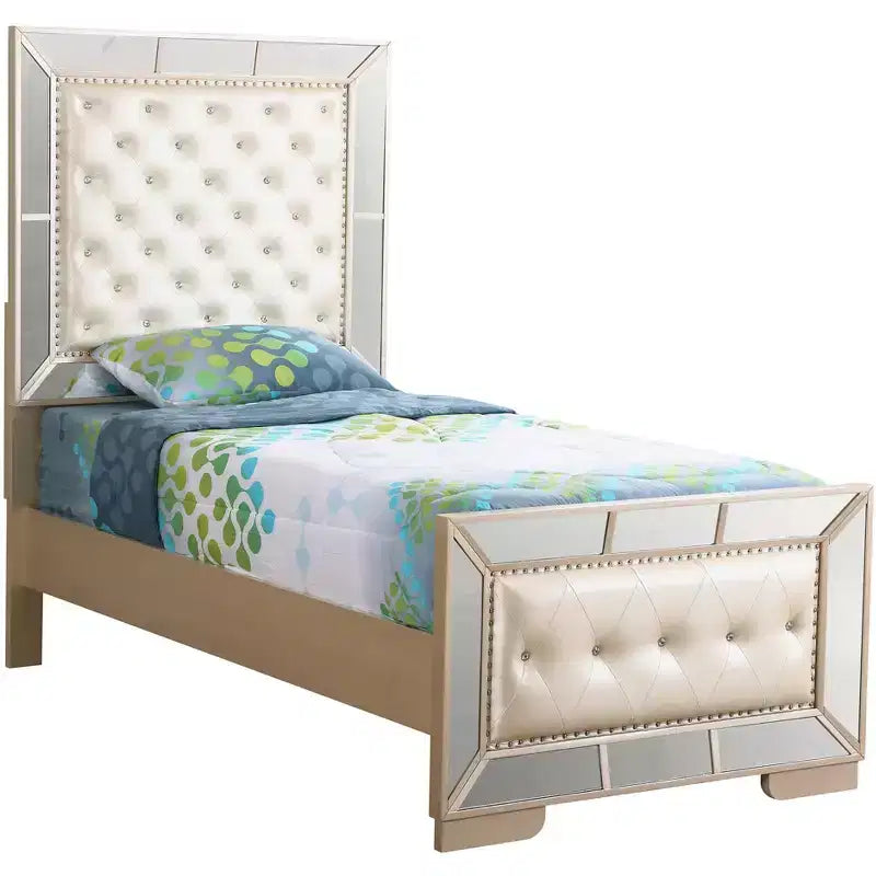 Passion Furniture Lits jumeaux avec panneaux Hollywood Hills