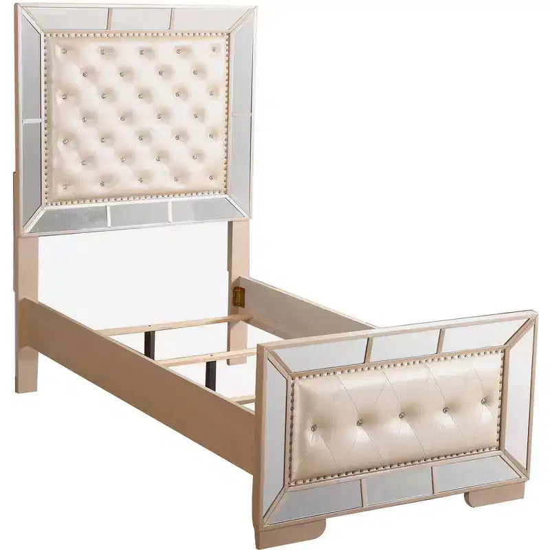 Passion Furniture Lits jumeaux avec panneaux Hollywood Hills