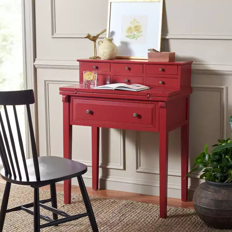 Bureau pliant à 7 tiroirs Abigail - AMH6520 - Safavieh Couture