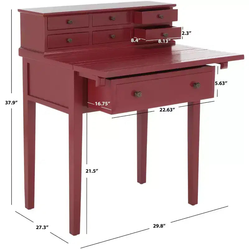 Bureau pliant à 7 tiroirs Abigail - AMH6520 - Safavieh Couture