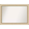 Amanti Art Elegant Brushed Honey Non-Beveled Wall Mirror 28.75 x 40.75 in.