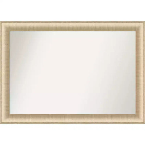 Amanti Art Elegant Brushed Honey Non-Beveled Wall Mirror 28.75 x 40.75 in.