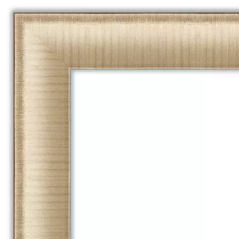 Miroir mural Amanti Art élégant brossé miel sans biseau 28,75 x 40,75 po