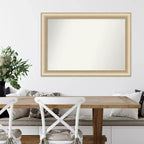 Miroir mural Amanti Art élégant brossé miel sans biseau 28,75 x 40,75 po