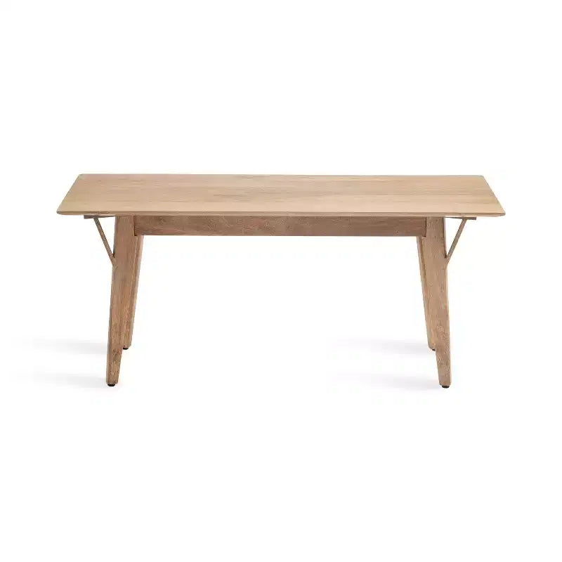 Banc rectangulaire en bois Kate and Laurel McCutcheon, 42x14x18, Naturel