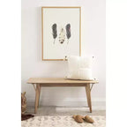 Banc rectangulaire en bois Kate and Laurel McCutcheon, 42x14x18, Naturel
