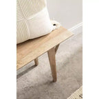 Banc rectangulaire en bois Kate and Laurel McCutcheon, 42x14x18, Naturel