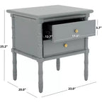 Table de chevet Niah à 2 tiroirs - NST3501 - Safavieh