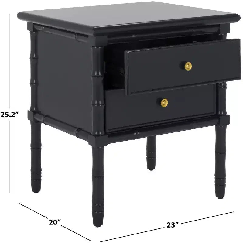 Table de chevet Niah à 2 tiroirs - NST3501 - Safavieh