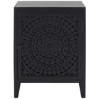 Table de chevet sculptée 1 porte Thea - NST5300 - Safavieh