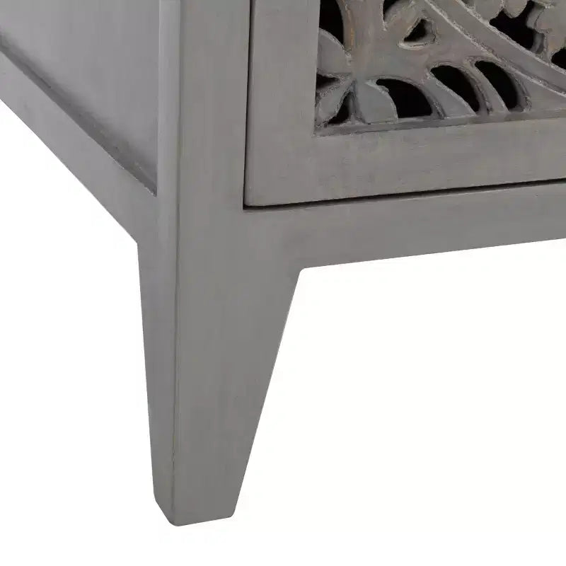 Table de chevet sculptée 1 porte Thea - NST5300 - Safavieh