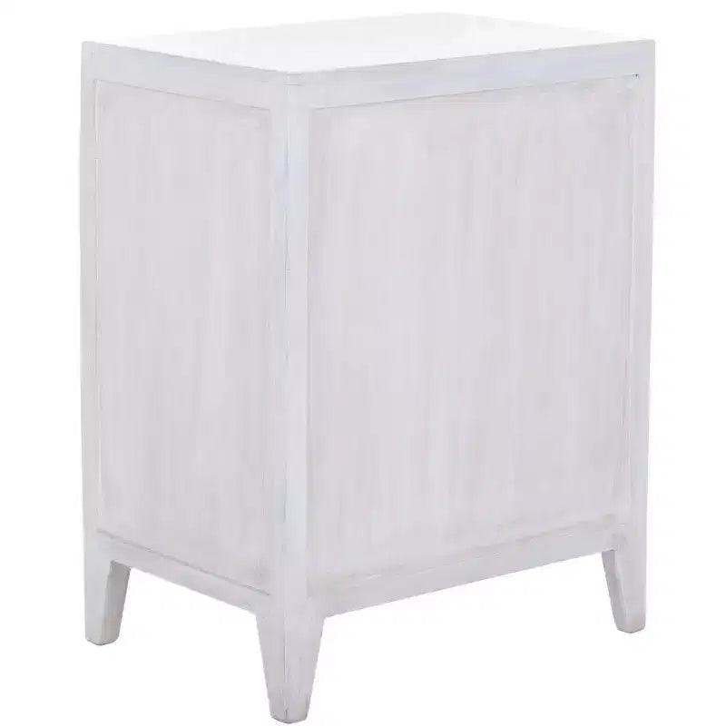 Table de chevet sculptée 1 porte Thea - NST5300 - Safavieh