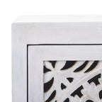 Table de chevet sculptée 1 porte Thea - NST5300 - Safavieh