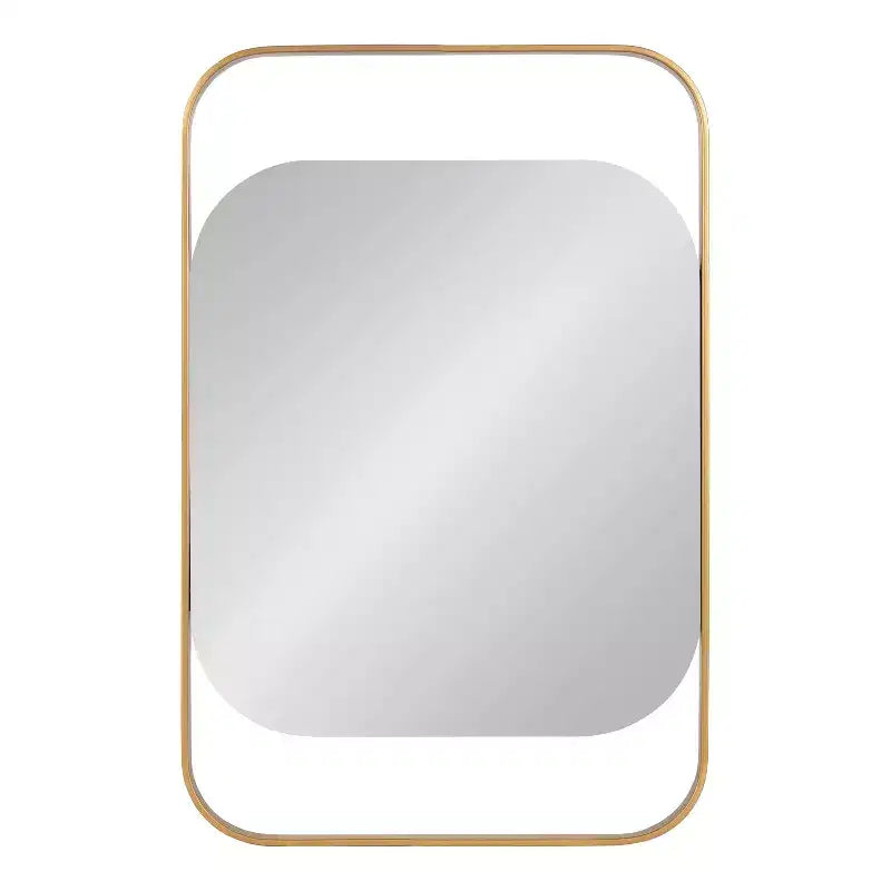 Miroir rectangulaire en métal Kate and Laurel Kellom, 20x30, doré