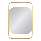 Miroir rectangulaire en métal Kate and Laurel Kellom, 20x30, doré