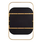 Miroir rectangulaire en métal Kate and Laurel Kellom, 20x30, doré