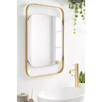 Miroir rectangulaire en métal Kate and Laurel Kellom, 20x30, doré