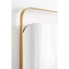 Miroir rectangulaire en métal Kate and Laurel Kellom, 20x30, doré