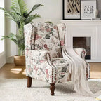 Fauteuil Theodor avec pieds fuseaux pour salon et chambre à coucher | ART OF LIVING DESIGNS