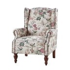 Fauteuil Theodor avec pieds fuseaux pour salon et chambre à coucher | ART OF LIVING DESIGNS