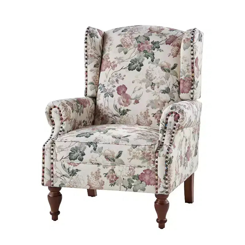 Fauteuil Theodor avec pieds fuseaux pour salon et chambre à coucher | ART OF LIVING DESIGNS