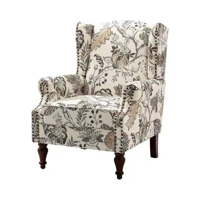 Fauteuil Theodor avec pieds fuseaux pour salon et chambre à coucher | ART OF LIVING DESIGNS