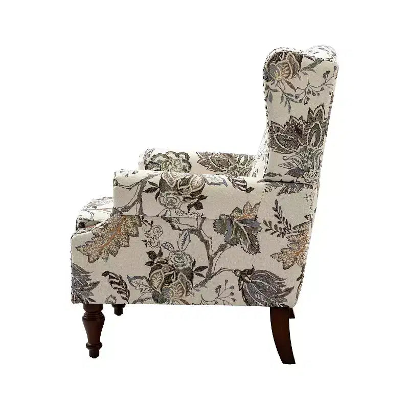 Fauteuil Theodor avec pieds fuseaux pour salon et chambre à coucher | ART OF LIVING DESIGNS