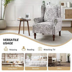 Fauteuil Theodor avec pieds fuseaux pour salon et chambre à coucher | ART OF LIVING DESIGNS