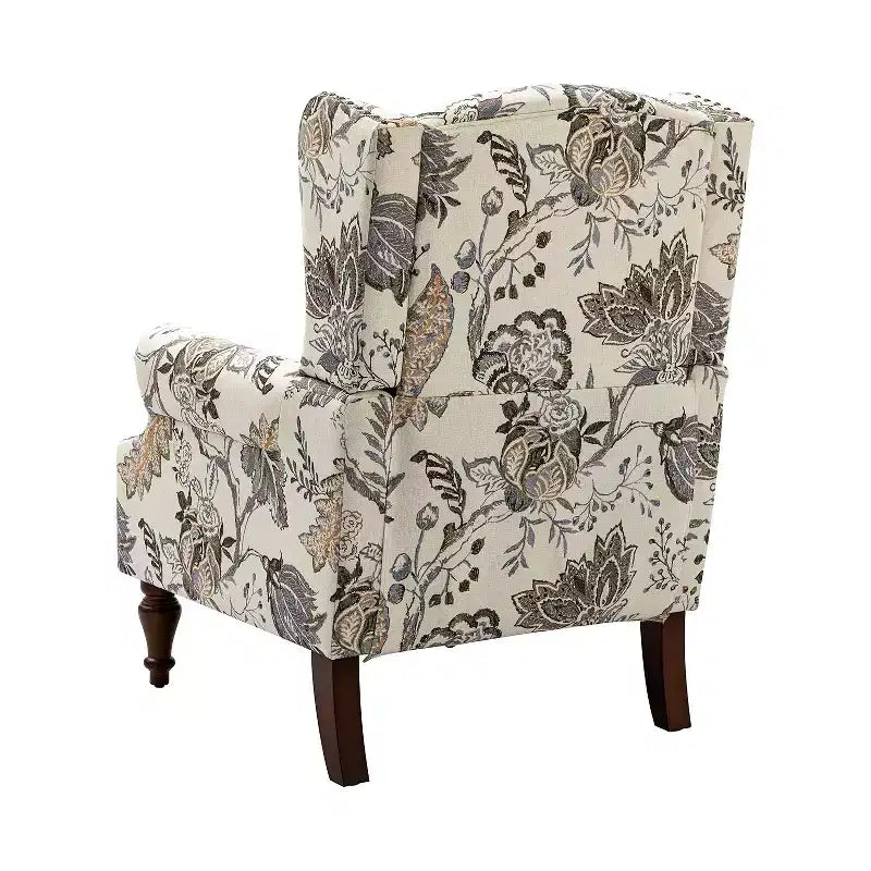 Fauteuil Theodor avec pieds fuseaux pour salon et chambre à coucher | ART OF LIVING DESIGNS