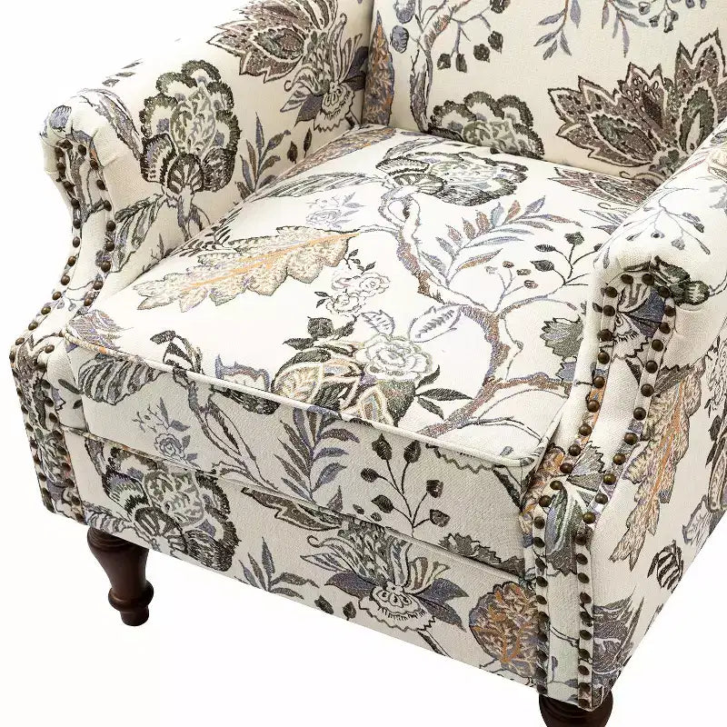 Fauteuil Theodor avec pieds fuseaux pour salon et chambre à coucher | ART OF LIVING DESIGNS
