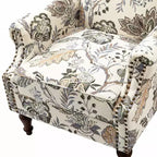 Fauteuil Theodor avec pieds fuseaux pour salon et chambre à coucher | ART OF LIVING DESIGNS