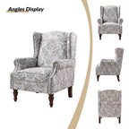 Fauteuil Theodor avec pieds fuseaux pour salon et chambre à coucher | ART OF LIVING DESIGNS