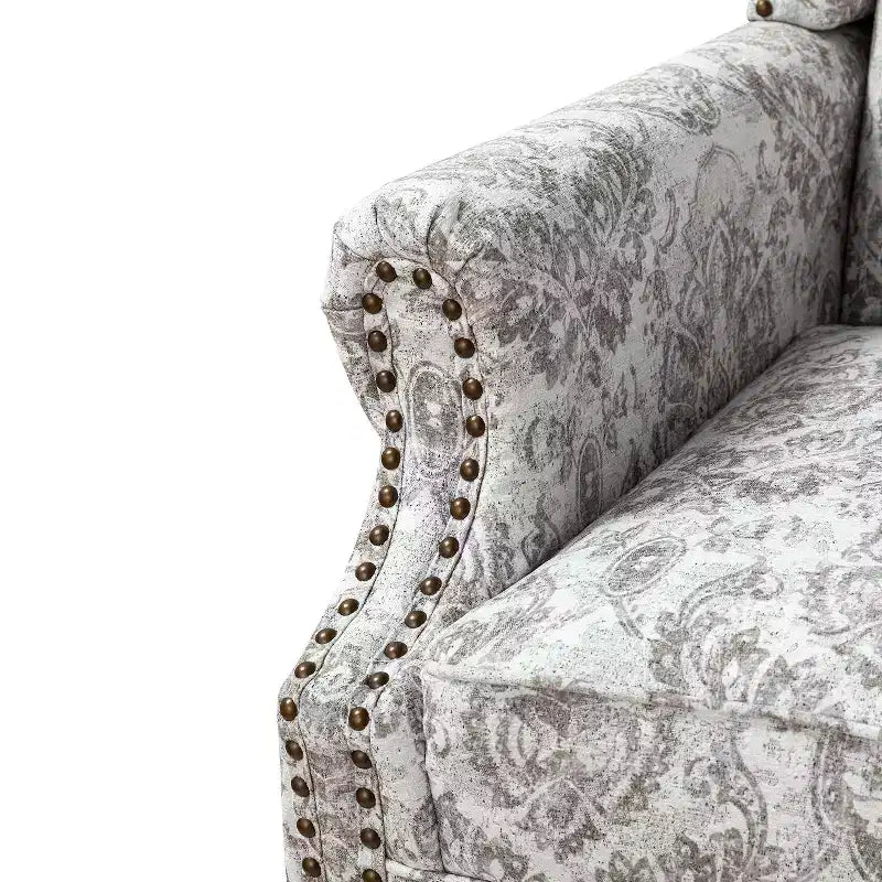 Fauteuil Theodor avec pieds fuseaux pour salon et chambre à coucher | ART OF LIVING DESIGNS