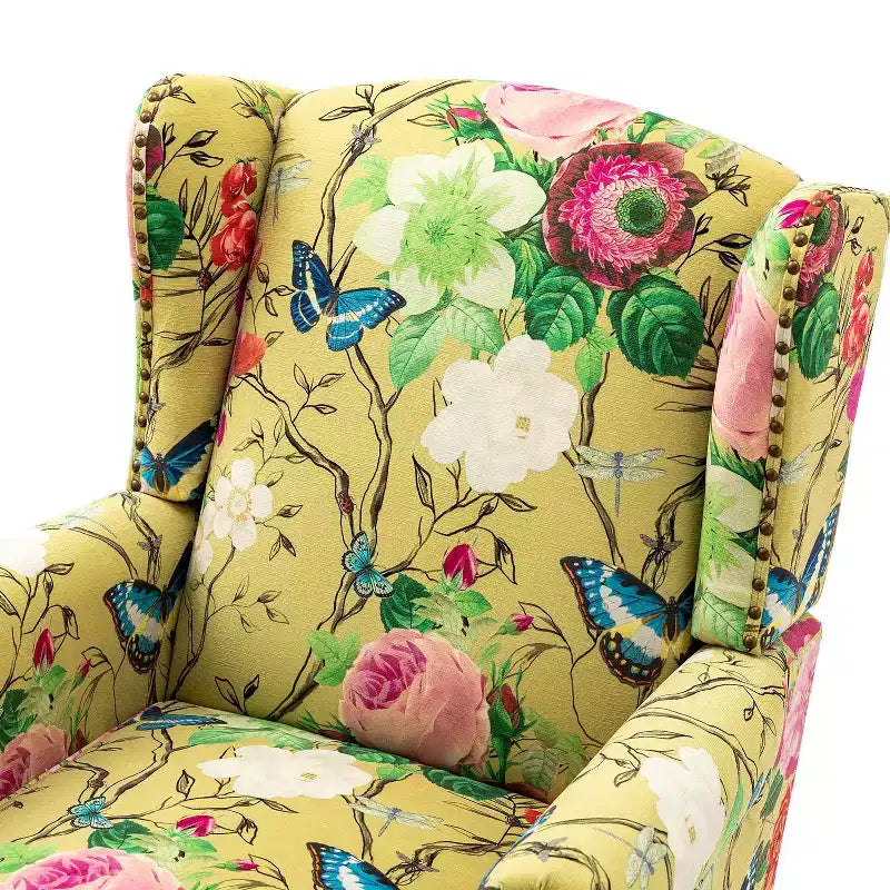 Fauteuil Theodor avec pieds fuseaux pour salon et chambre à coucher | ART OF LIVING DESIGNS