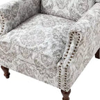 Fauteuil Theodor avec pieds fuseaux pour salon et chambre à coucher | ART OF LIVING DESIGNS