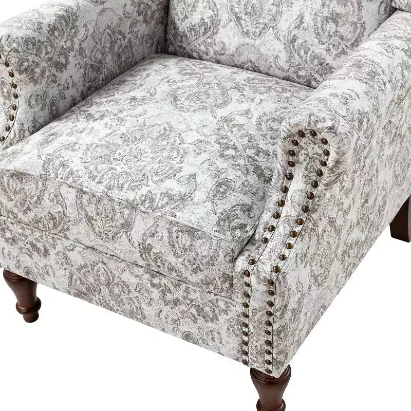 Fauteuil Theodor avec pieds fuseaux pour salon et chambre à coucher | ART OF LIVING DESIGNS