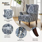 Fauteuil Theodor avec pieds fuseaux pour salon et chambre à coucher | ART OF LIVING DESIGNS